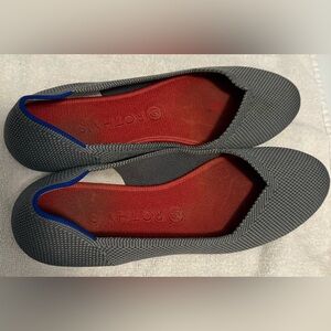 Rothy’s The Flat charcoal grey size 9.5